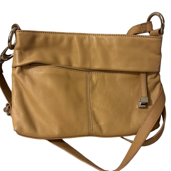 Tignanello Bags Tignanello Tan Leather Crossbody Purse Poshmark